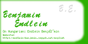 benjamin endlein business card